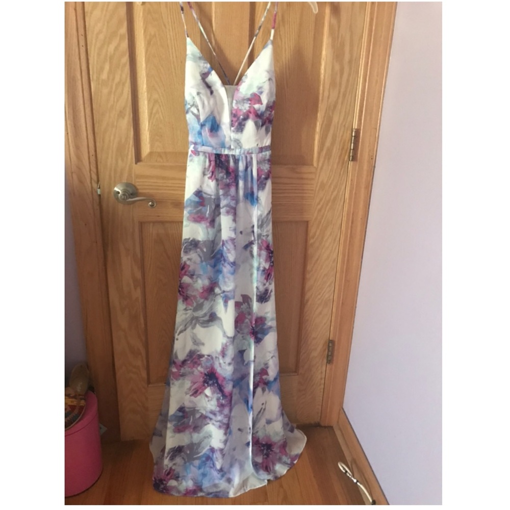Macy’s floral long dress